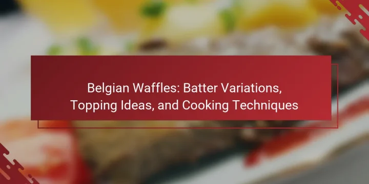 Belgian Waffles: Batter Variations, Topping Ideas, and Cooking Techniques