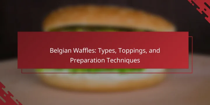 Belgian Waffles: Types, Toppings, and Preparation Techniques