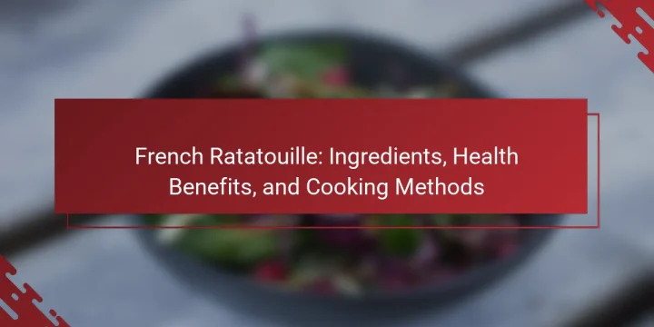 French Ratatouille: Ingredients, Health Benefits, and Cooking Methods