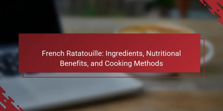 French Ratatouille: Ingredients, Nutritional Benefits, and Cooking Methods