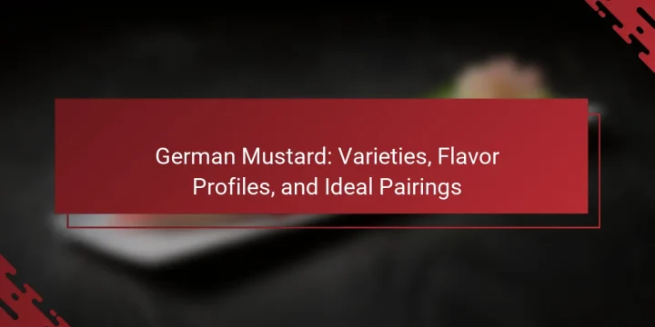 German Mustard: Varieties, Flavor Profiles, and Ideal Pairings