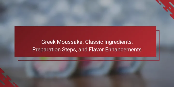 Greek Moussaka: Classic Ingredients, Preparation Steps, and Flavor Enhancements