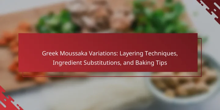 Greek Moussaka Variations: Layering Techniques, Ingredient Substitutions, and Baking Tips