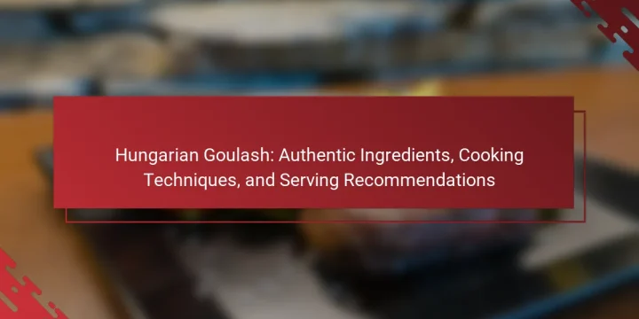 Hungarian Goulash: Authentic Ingredients, Cooking Techniques, and Serving Recommendations