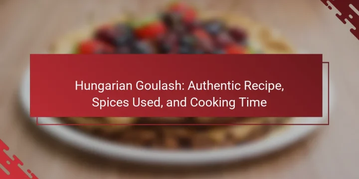Hungarian Goulash: Authentic Recipe, Spices Used, and Cooking Time