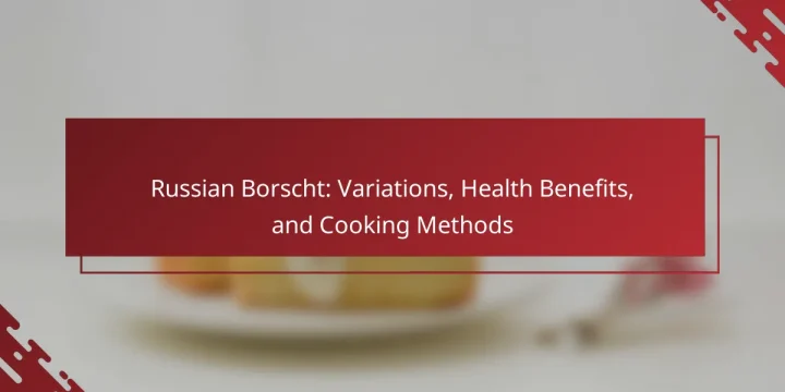 Russian Borscht: Variations, Health Benefits, and Cooking Methods