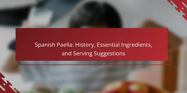 Spanish Paella: History, Essential Ingredients, and Serving Suggestions