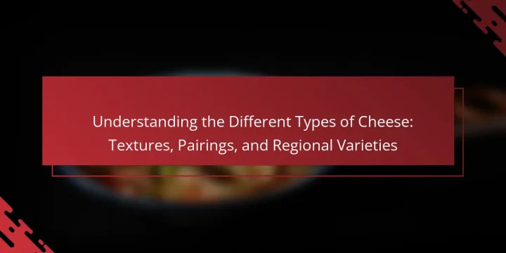 Understanding the Different Types of Cheese: Textures, Pairings, and Regional Varieties